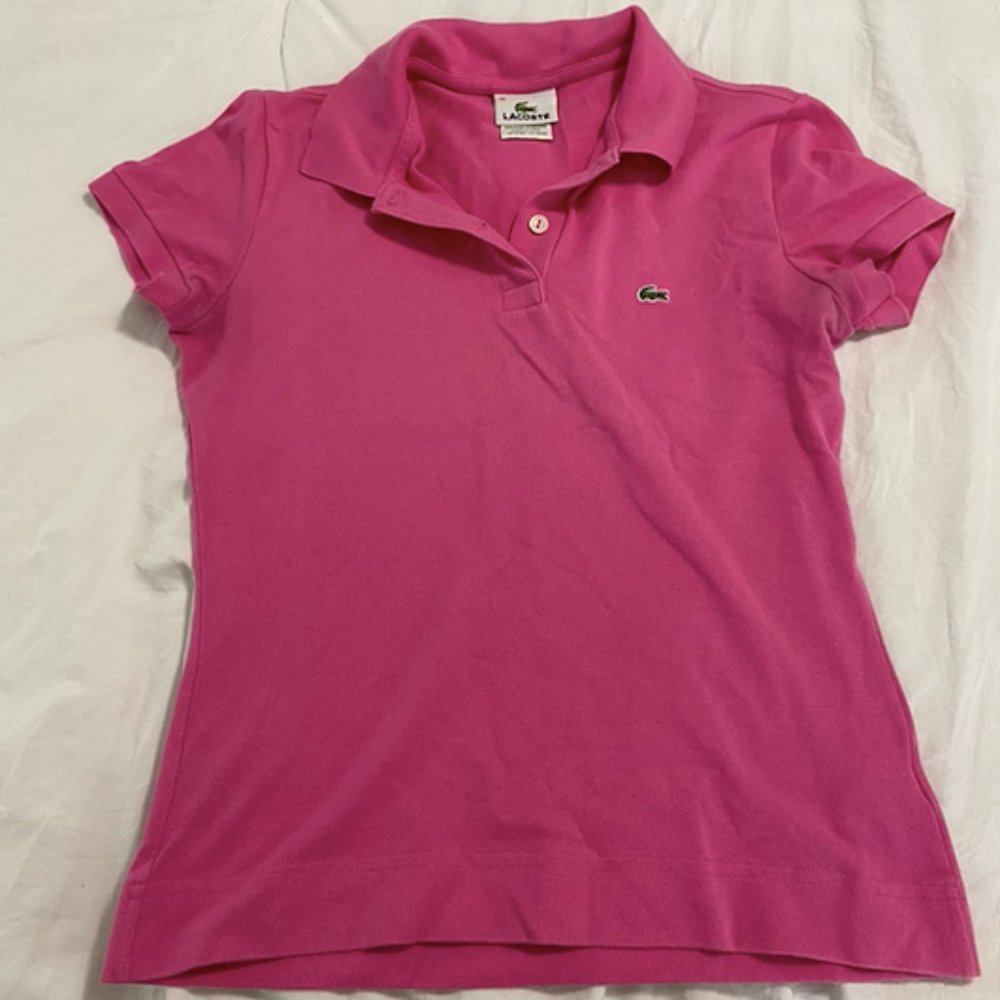 Hot Pink Lacoste Polo